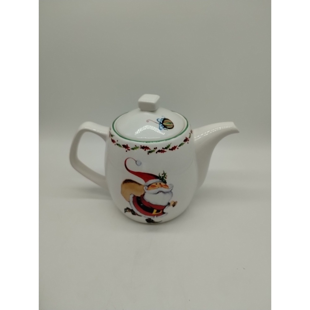 Blitzen And Co Christmas Visions Porcelain Teapot